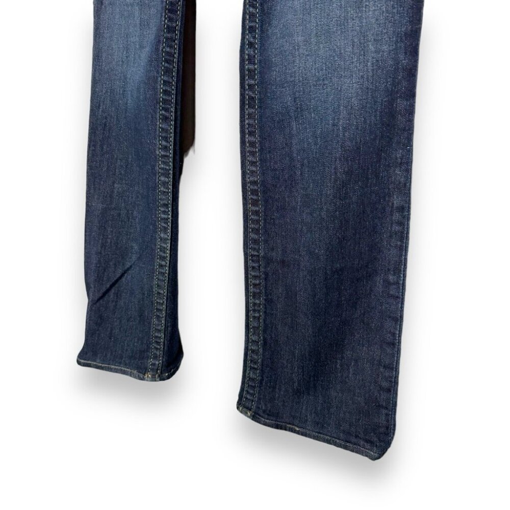 VTG True Religion Made In USA Straight Leg Jeans Denim Big T Joey Dark W27 Retro - Picture 5 of 11